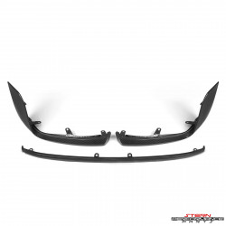 Carbon front splitter with...