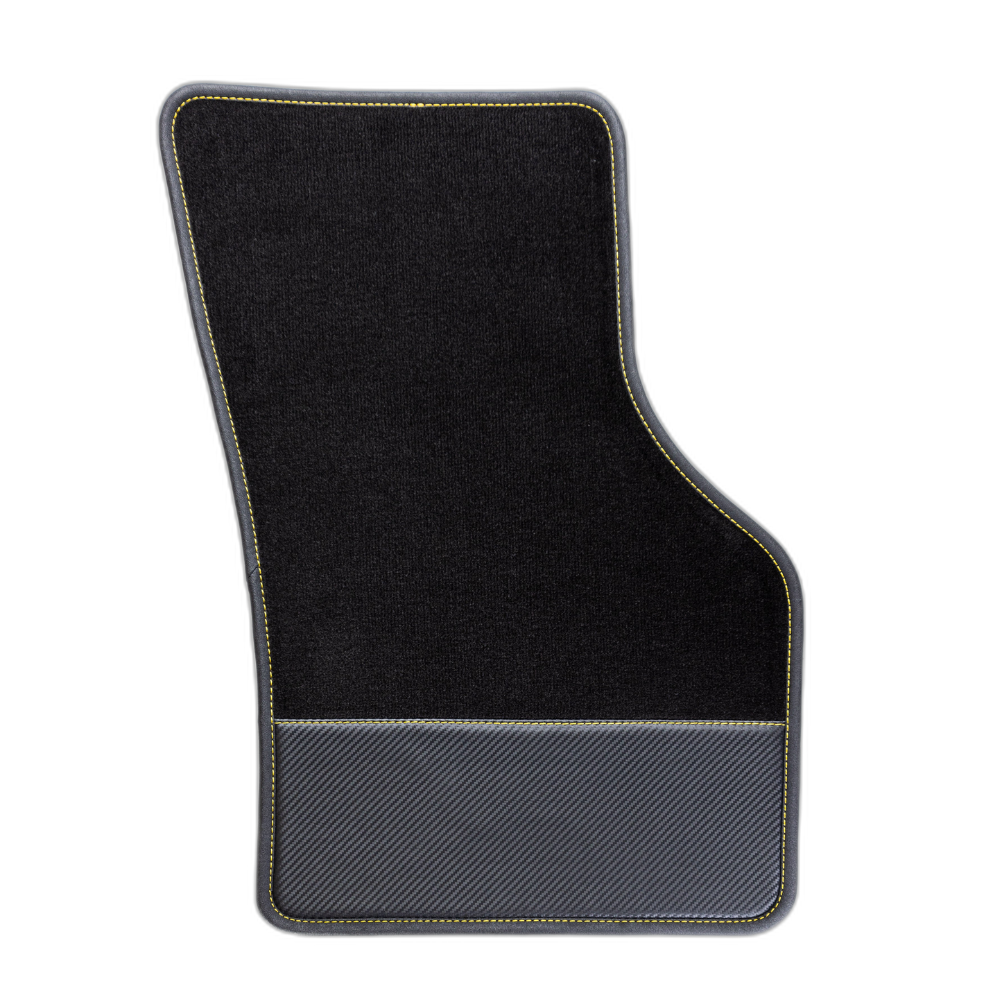 2er Set Velour Carbonleder Fußmatten