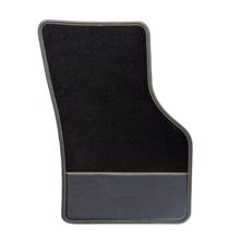 2er Set Velour Carbonleder Fußmatten