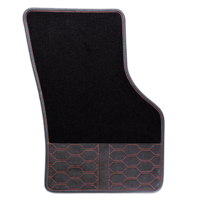 2er Set Velour Steppungen Fußmatten