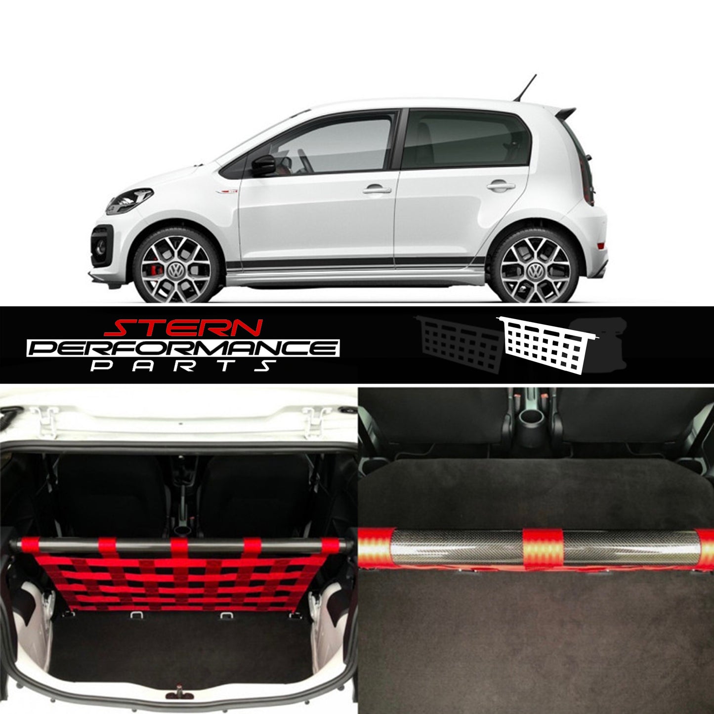 Clubsport Set - Strebe mit Netz für VW UP!