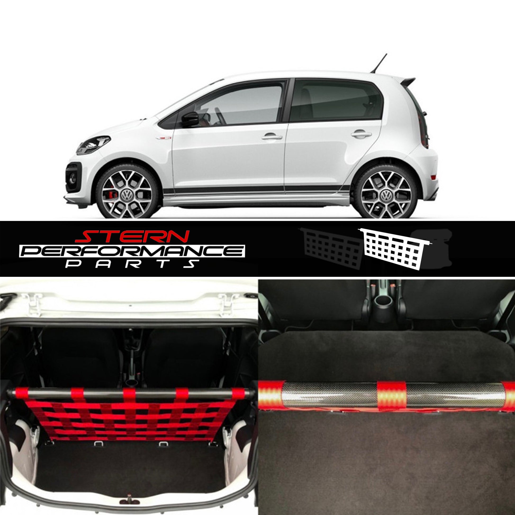 Clubsport Set - Strebe mit Netz für VW UP!