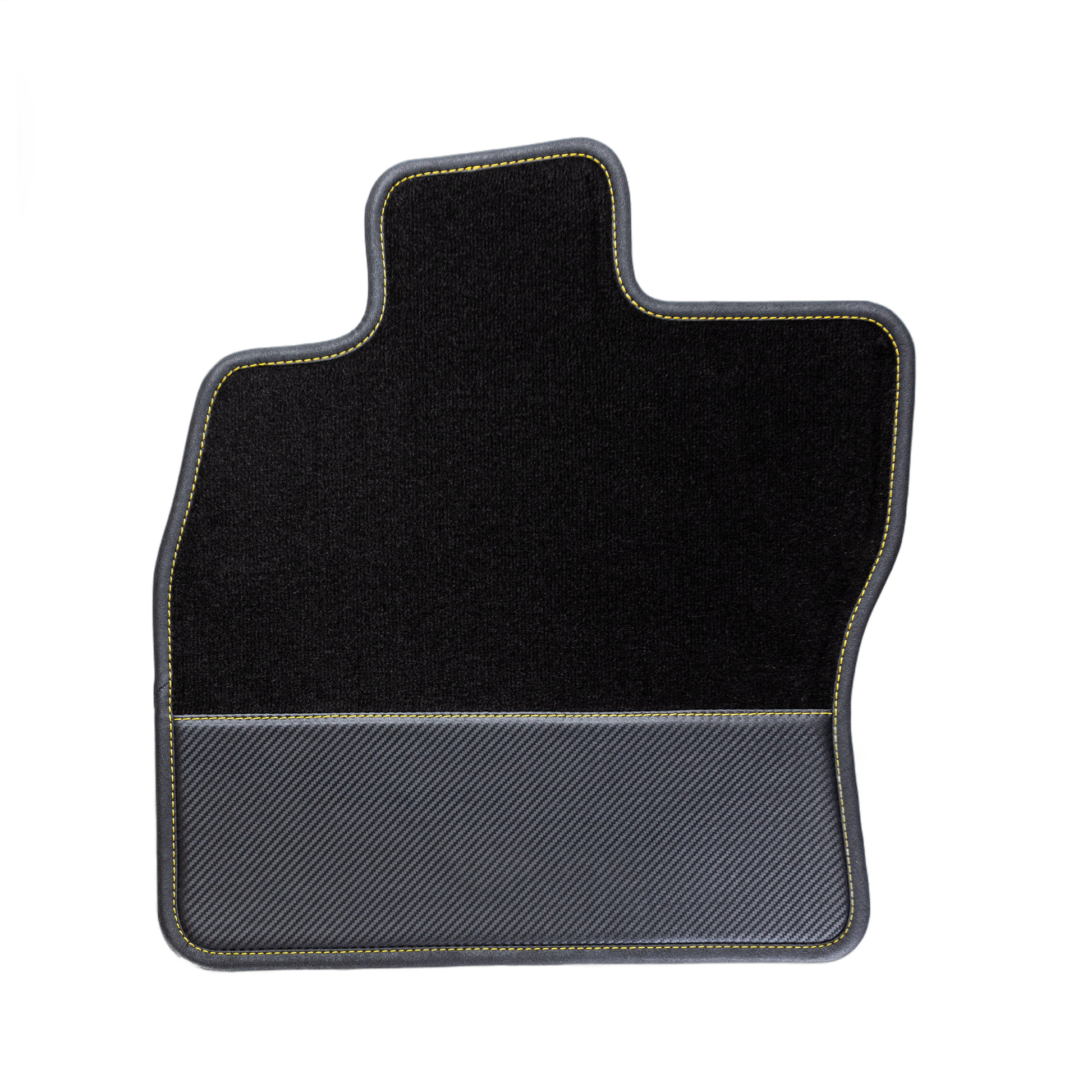 2er Set Velour Carbonleder Fußmatten