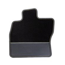 2er Set Velour Carbonleder Fußmatten