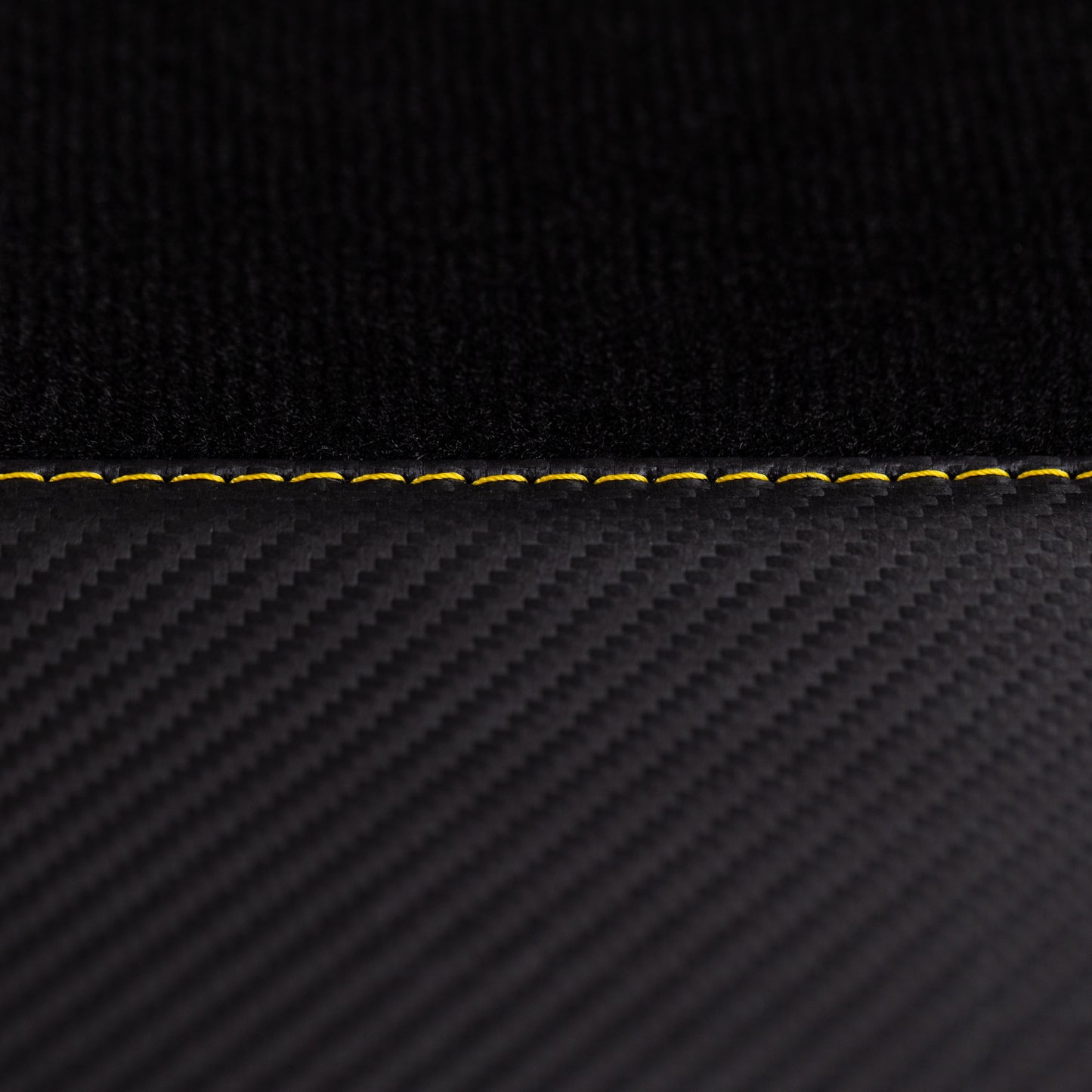 2er Set Velour Carbonleder Fußmatten