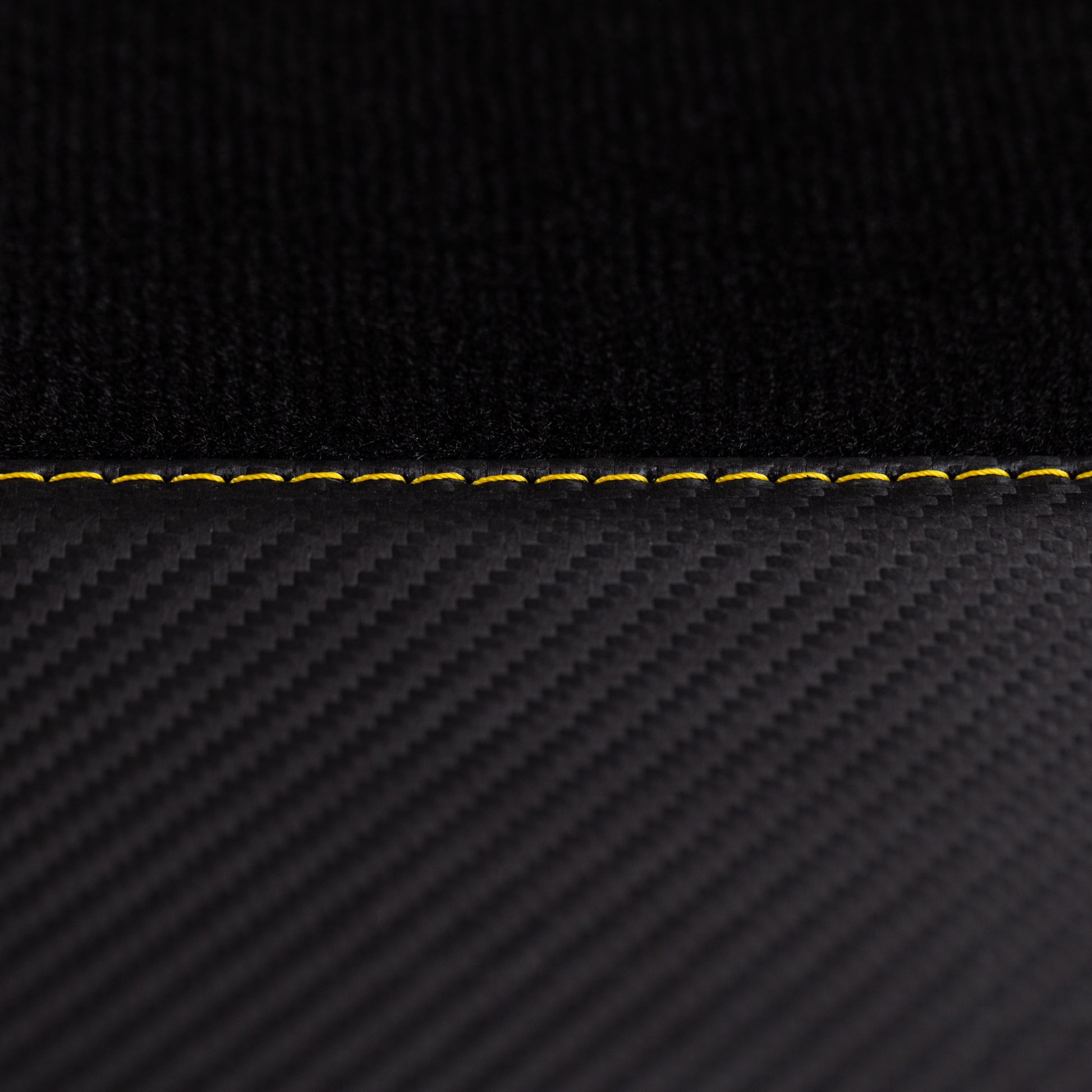 2er Set Velour Carbonleder Fußmatten