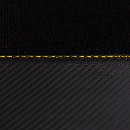 2er Set Velour Carbonleder Fußmatten