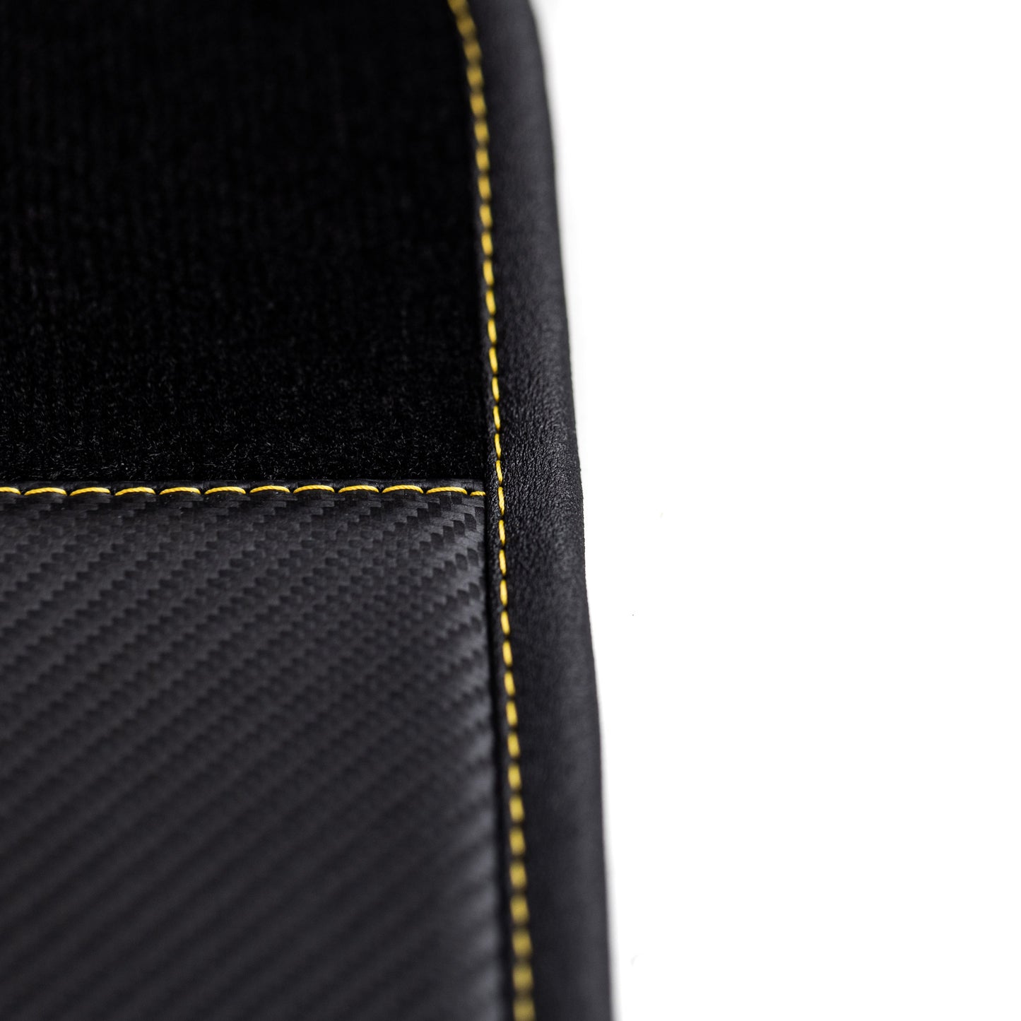 2er Set Velour Carbonleder Fußmatten