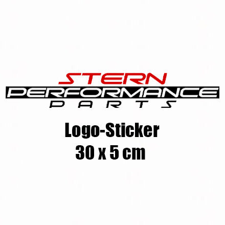 Sticker Logo "Stern Performance Parts" in 30 x 5 cm", weiß